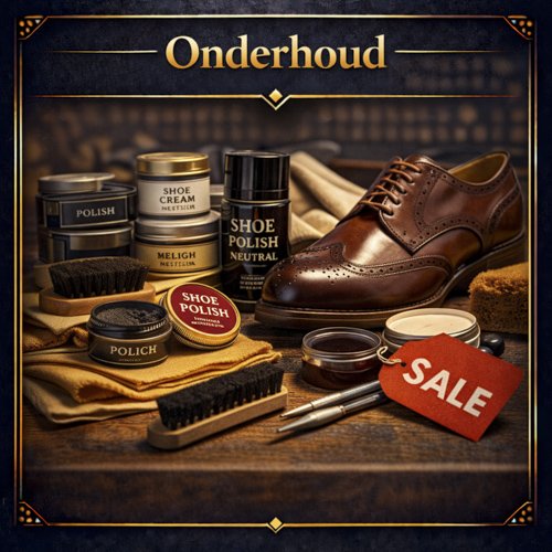 Schoen onderhoud product tegel bij verwijderde originele foto's