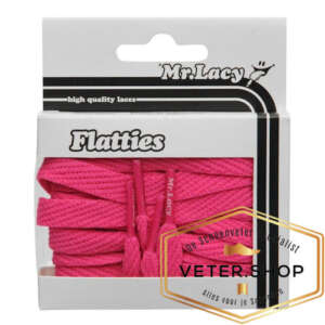 Gekleurde sneaker veter - plat - 10mm breed Mr.Lacy Flatties