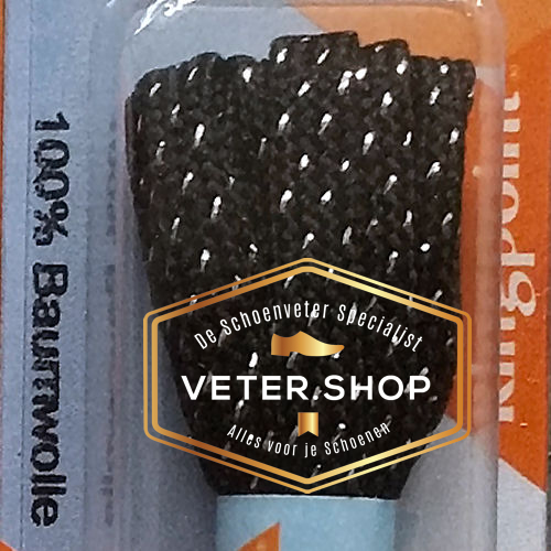 Ringpoint schoenveter fine flat 60 - kleur zwart zilver