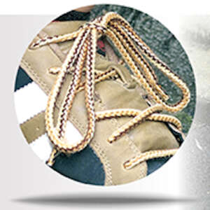 Heavy Duty ronde outdoor sport schoenveters - 4mm dik