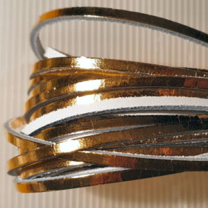 Lederen schoenveter brons