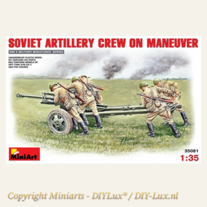 Miniart 35081 SOVIET ARTILLERY CREW ON MANEUVER