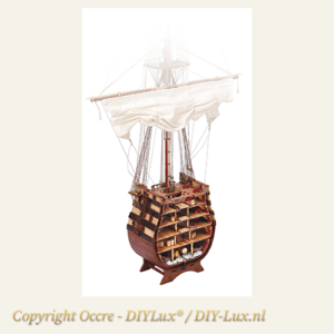 Occre 16800 Scheepsdoorsnede - Santisima Trinidad Sectie - Houten Modelbouw - Historisch schip