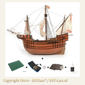 Occre 12010S Occre - Santa Maria + Starterspack - Historisch Schip - Houten Modelbouw