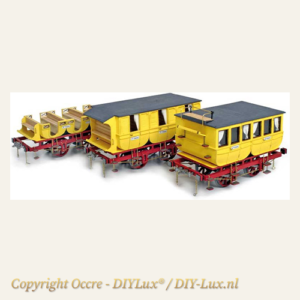 Occre 56001 OcCre 3 stuks houten Treinwagons Adler - Houten Modelbouw