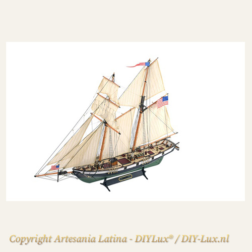 Artesania Latina 22416 American Schooner Harvey houten modelbouwkit 1:60 | DIYLux