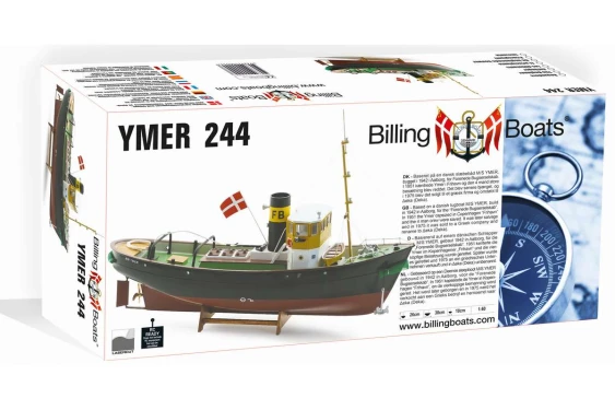 Billing Boats 244 Ymer sleepboot met kunststof romp in verpakking
