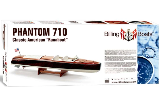 Billing Boats 710 Phantom speedboot in verpakking
