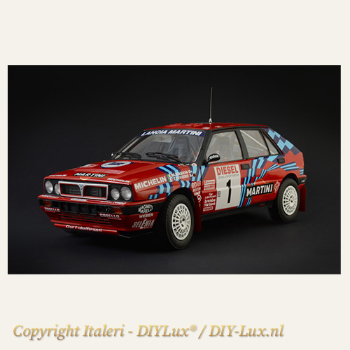 Italeri 4712 Lancia Delta HF Integrale Sanremo 1989 rallyauto schaalmodel