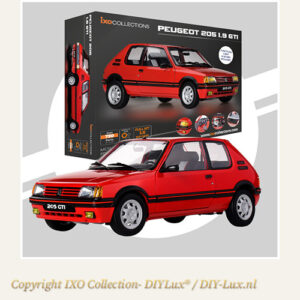 IXO Collections Peugeot 205 GTI Red 1/8 exclusief bouwmodel
