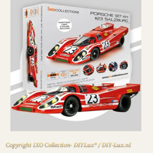 IXO Collections Porsche 917 KH Red - opgebouwd 1/8 exclusief bouwmodel