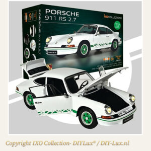 IXO Collections Porsche 911 Carrera RS 2.7 White 1/8 exclusief bouwmodel