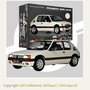 IXO Collections Peugeot 205 GTI White Meije 1/8 exclusief bouwmodel