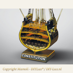 Mamoli MV32 USS Constitution Doorsnede houten scheepsmodelbouwpakket