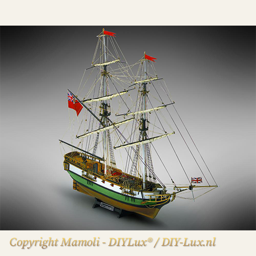 Mamoli MV45 Portsmouth houten scheepsmodelbouwpakket