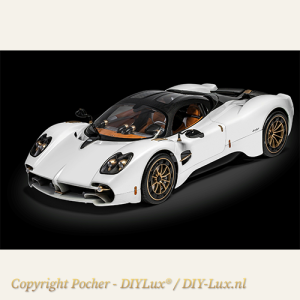 Pocher HK123 1/8 Pagani Utopia Coupé - Bianco Perla exclusief schaalmodelbouwpakket