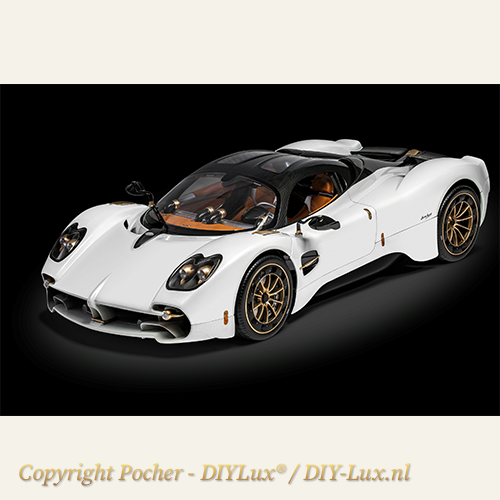 Pocher HK123 1/8 Pagani Utopia Coupé - Bianco Perla exclusief schaalmodelbouwpakket