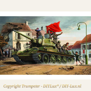 Trumpeter 903 T-34/76 Model 1943 kunststof tankmodel bouwpakket schaal 1/16