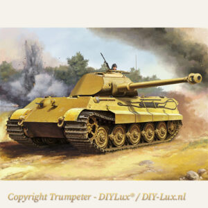 Trumpeter 948 Tiger II Porsche kunststof tankmodel bouwpakket schaal 1/16
