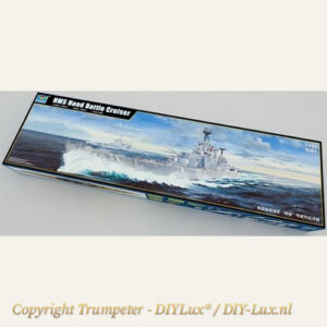Trumpeter 3710 HMS Hood kunststof scheepsmodel bouwpakket schaal 1/200