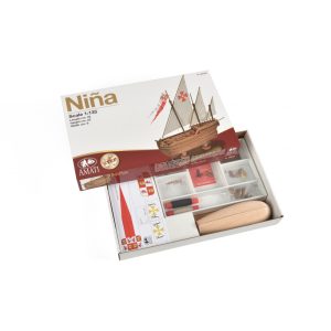 Amati A600-06 Nina Caravel houten scheepsmodelbouwpakket schaal 1:135